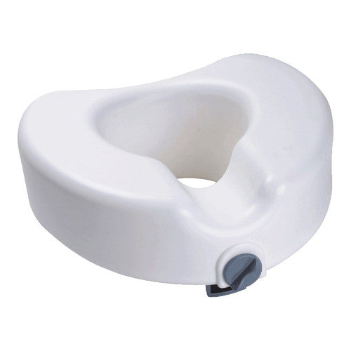 Raised Toilet Seat with Lock, 350lb Weight Capacity