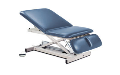 Clinton Bariatric Power Table w/ Adjustable Backrest and Drop Section - 34" W