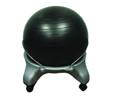 CanDo® Ball Stool - Plastic - Mobile - No Back - Adult Size - with 20" Ball - US MED REHAB