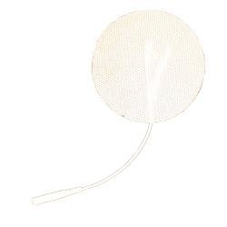 Electrodes, Foil Bag, 3.0" Round, White Cloth - US MED REHAB