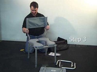 NuProdx MC3000TX - Portable Transfer Bench and Commode Chair