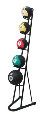CanDo Plyometric Ball Rack, 6-Ball Capacity, Vertical, Black