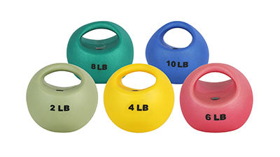 CanDo One Handle Medicine Ball - 5 pc set