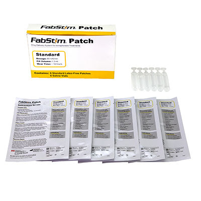 FabStim Iontophoresis Kit, Standard, 6 each patch/vial, 80mA-min