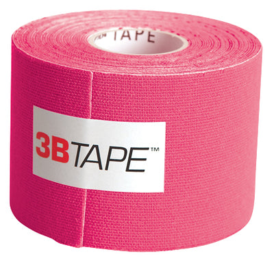 3B Tape, 2" x 16.5 ft, Pink, Latex-Free
