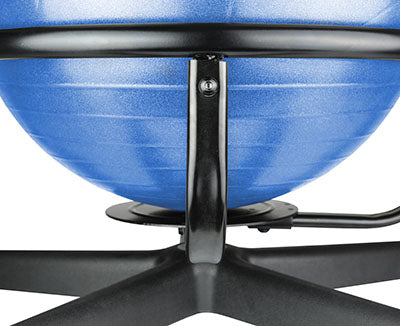 CanDo® Ball Chair - Metal - Mobile - with Back - no Arms - with 18" Ball