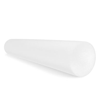 CanDo 6" x 36" Foam Roller - White PE foam - 6" x 36" - Round