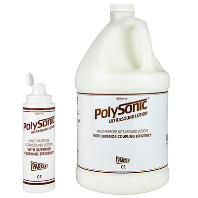 Polysonic ultrasound lotion, 1 gallon refillable dispenser bottle