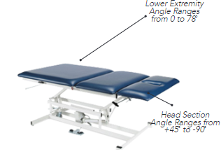 Armedica AM-340 Bobath Three-Section Hi-Lo Treatment Table
