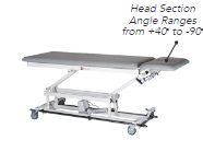 Armedica AM-BA200 Two-Section Bar Activated Hi-Lo Treatment Table