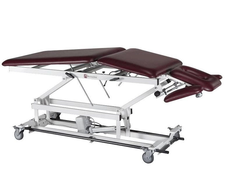 Armedica AM-BA505 Five-Section with Elevating Midsection & Adjustable Armrests - Bar Activated Hi-Lo Treatment Table