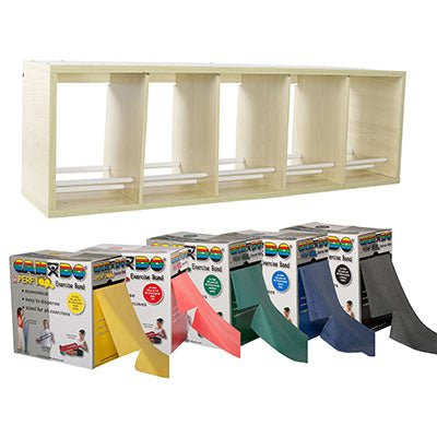 CanDo exercise band rack, plastic, Perf 100 - Latex Free- 5 x 100 yard ...
