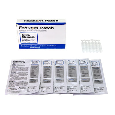 FabStim Iontophoresis Kit, Extra Strength, 6 each patch/vial, 120 mA-min