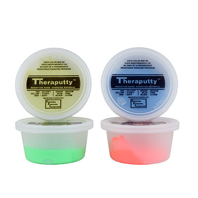 CanDo Theraputty Exercise Material - 2 oz - 4 or 6 piece set