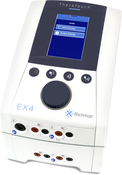 New Richmar TheraTouch EX4 Clinical 4-Channel Electrotherapy System