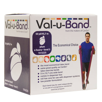 Val-u-Band Resistance Bands, Dispenser Roll, 50 Yds.