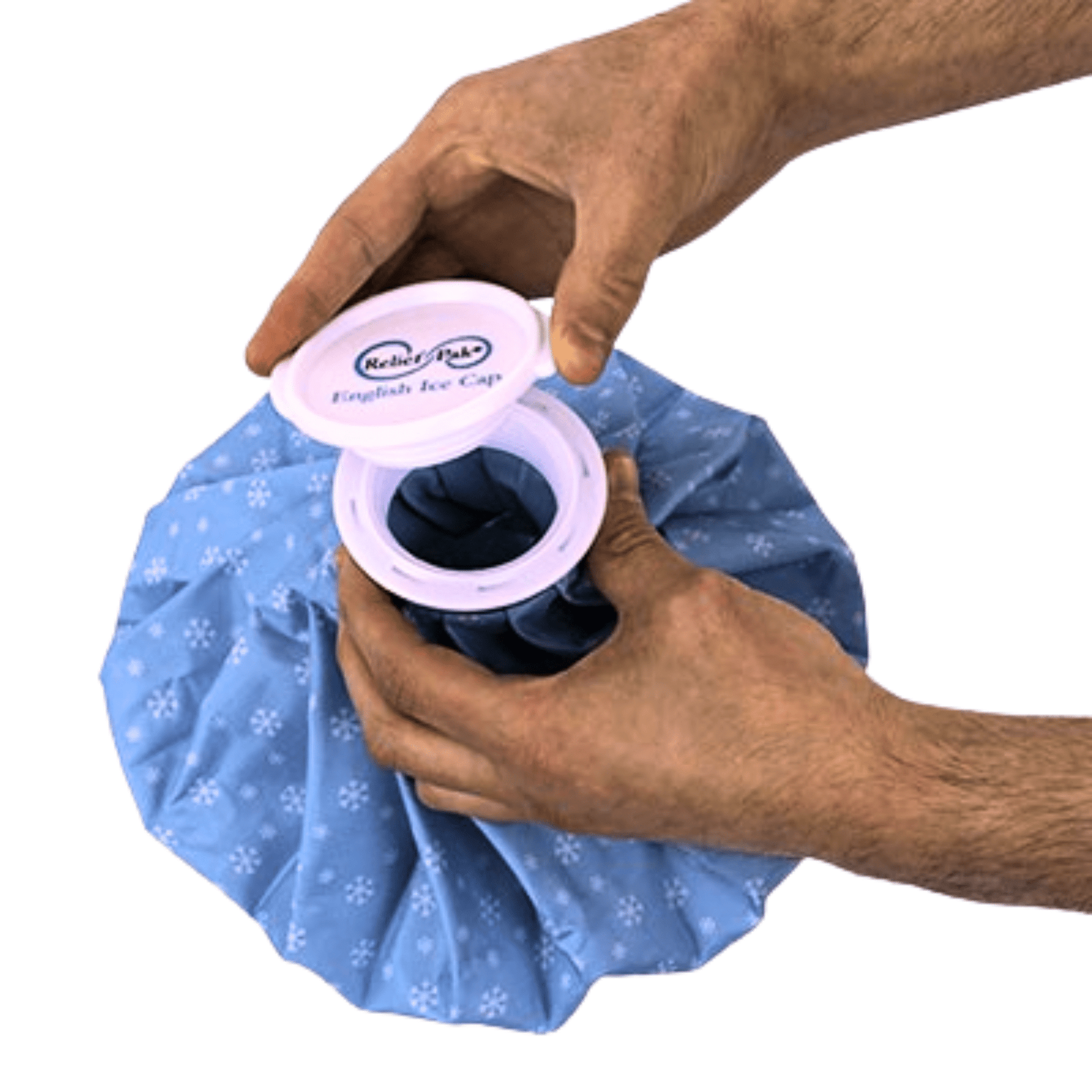 Model Ice Cap Relief Pak English Ice Cap Reusable Ice Bag (6