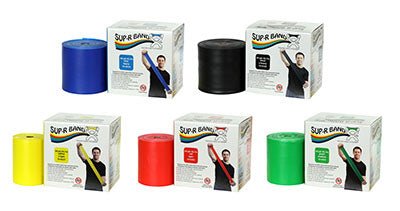 Sup-R Band Latex Free Exercise Band - 50 yard roll - 5-piece set – US ...