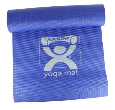 CanDo® Exercise Mat - yoga mat - Blue, 68" x 24" x 0.25", case of 10 - US MED REHAB