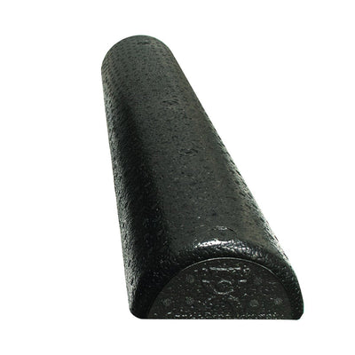 CanDo® Foam Roller - Black Composite - Extra Firm - 6" x 36" - Half-Round - US MED REHAB