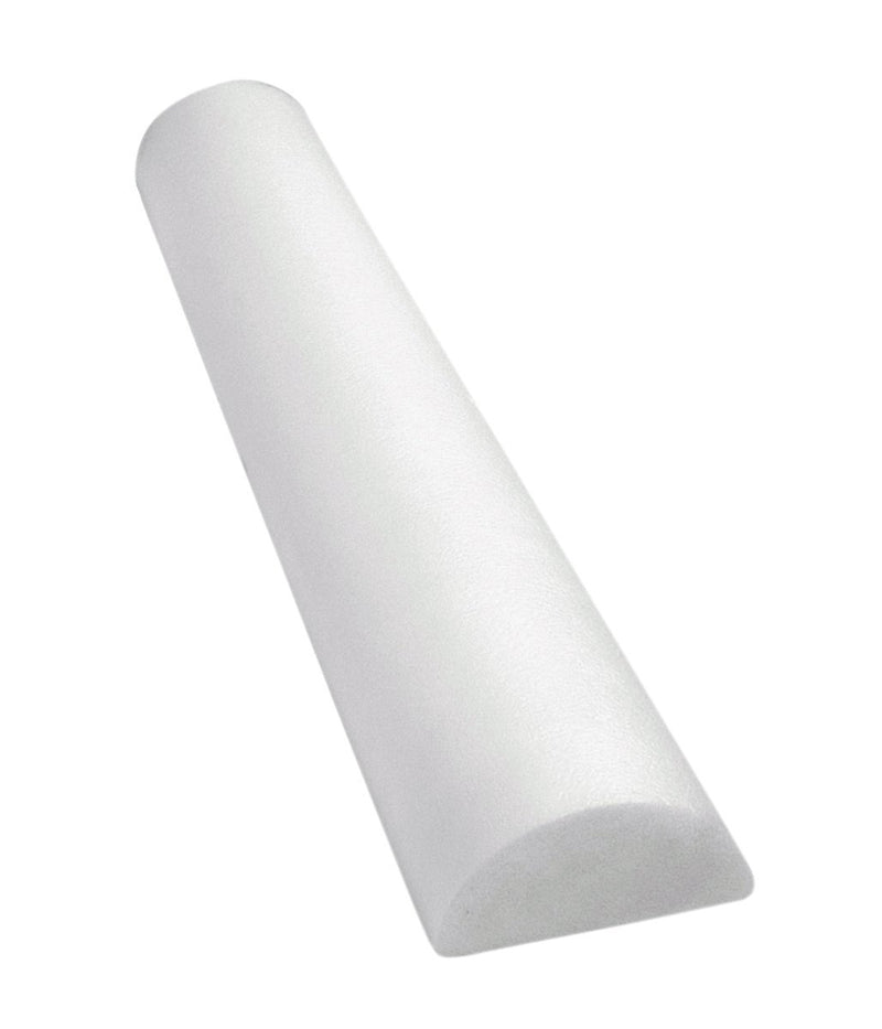 CanDo® Foam Roller - Full-Skin - White PE foam - 6" x 36" - Half-Round - US MED REHAB