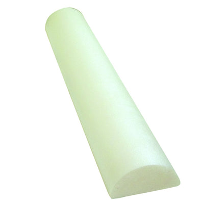 CanDo® Foam Roller - White PE foam - 6" x 36" - Half-Round - US MED REHAB