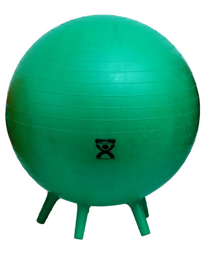 CanDo® Inflatable Exercise Ball - with Stability Feet - Green - 26" (65 cm) - US MED REHAB
