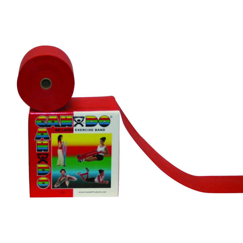 CanDo® Latex Free Exercise Band - 50 yard roll - Red - light - US MED REHAB