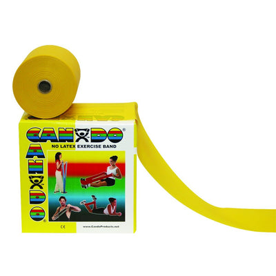 CanDo® Latex Free Exercise Band - 50 yard roll - Yellow - X-light - US MED REHAB
