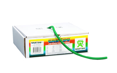 CanDo® Low Powder Exercise Tubing - 100' dispenser roll - Green - medium - US MED REHAB