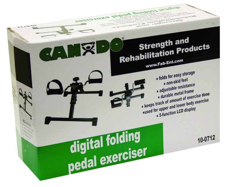 CanDo® Pedal Exerciser - with Digital Display, Fold-up - US MED REHAB