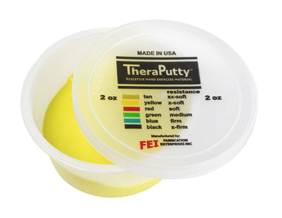 CanDo® Theraputty® Exercise Material - 2 oz - Yellow - X-soft - US MED REHAB