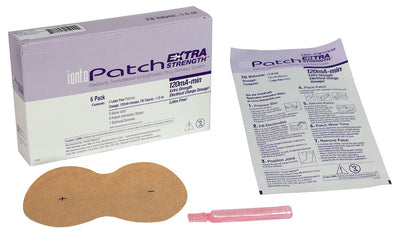 IontoPatch® Extra Strength, patch/vial, 120mA-min, pack of 6 - US MED REHAB