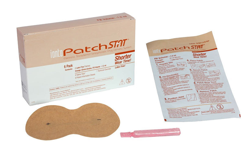 IontoPatch® STAT, patch/Vial, 80mA-min, pack of 6 - US MED REHAB