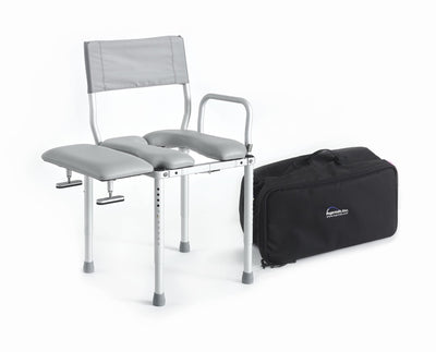 NuProdx MC3000TX Portable Transfer Bench and Commode Chair - US MED REHAB