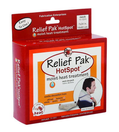 Relief Pak® HotSpot® Moist Heat Pack - neck contour - 7" x 24" - US MED REHAB