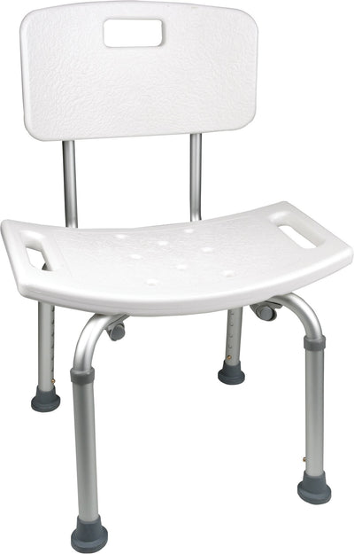Shower Chair with Back, 250lb Weight Capacity - US MED REHAB