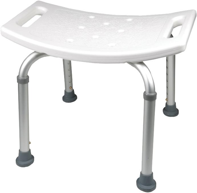 Shower Chair without Back, 250lb Weight Capacity - US MED REHAB