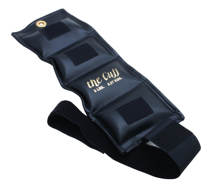 The Cuff® Original Ankle and Wrist Weight - 5 lb - Black - US MED REHAB